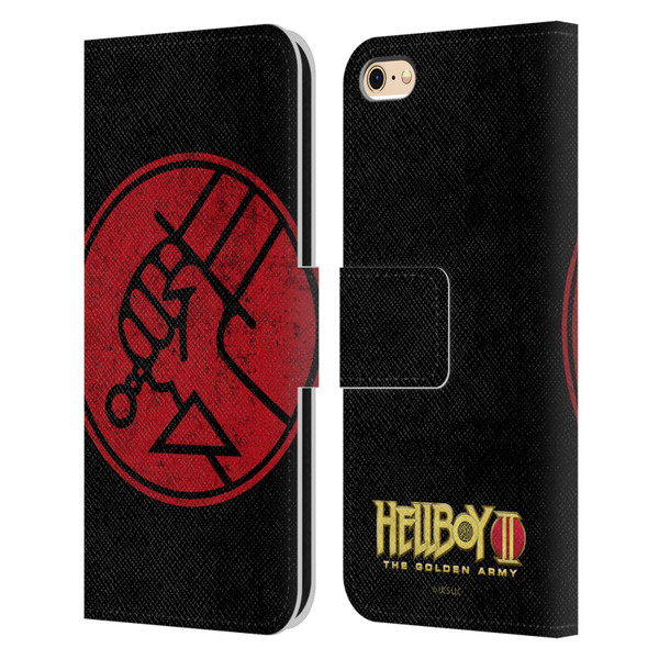 Hellboy II Graphics BPRD Distressed Leather Book Wallet Case Cover For Apple iPhone 6 / iPhone 6s