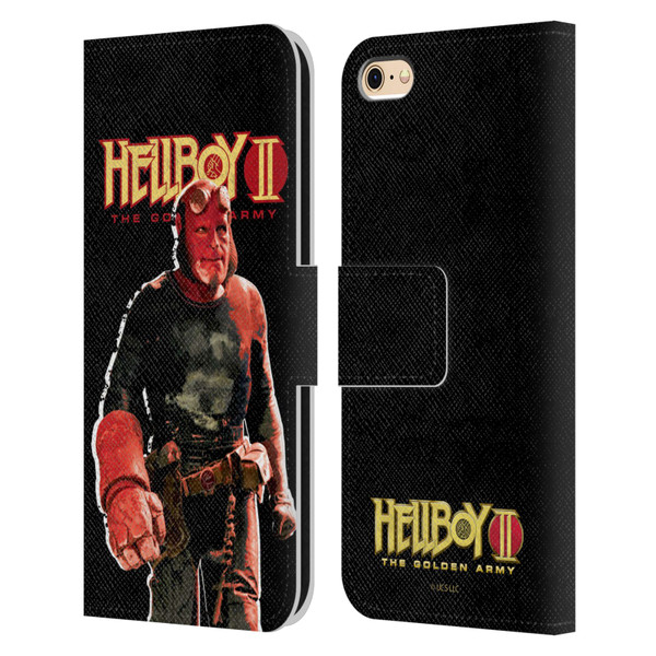 Hellboy II Graphics The Samaritan Leather Book Wallet Case Cover For Apple iPhone 6 / iPhone 6s