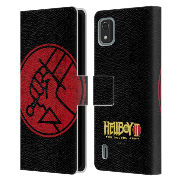 Hellboy II Graphics BPRD Distressed Leather Book Wallet Case Cover For Nokia C2 2nd Edition