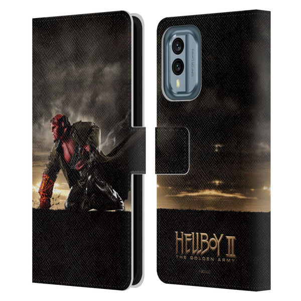 Hellboy II Graphics Key Art Poster Leather Book Wallet Case Cover For Nokia X30