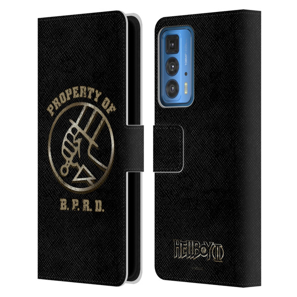 Hellboy II Graphics Property of BPRD Leather Book Wallet Case Cover For Motorola Edge 20 Pro