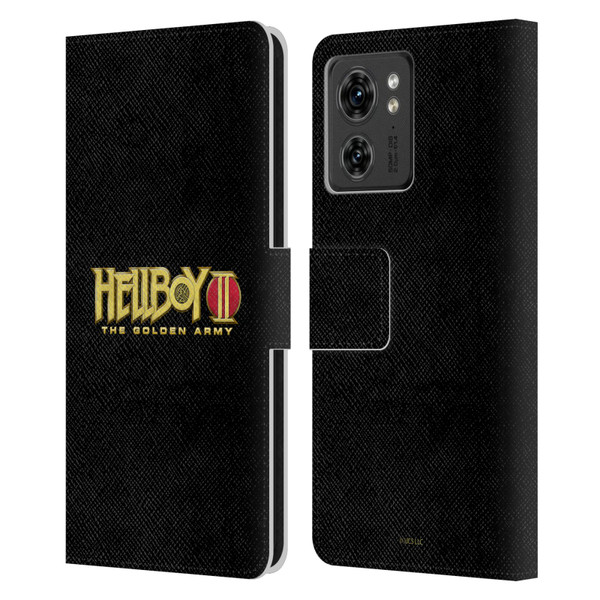 Hellboy II Graphics Logo Leather Book Wallet Case Cover For Motorola Moto Edge 40