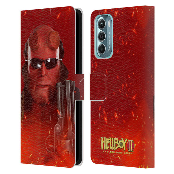 Hellboy II Graphics Right Hand of Doom Leather Book Wallet Case Cover For Motorola Moto G Stylus 5G (2022)