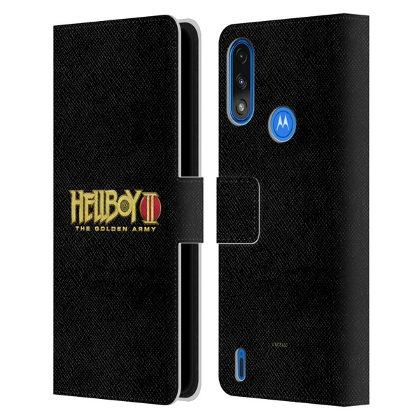 Hellboy II Graphics Logo Leather Book Wallet Case Cover For Motorola Moto E7 Power / Moto E7i Power