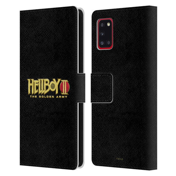 Hellboy II Graphics Logo Leather Book Wallet Case Cover For Samsung Galaxy A31 (2020)