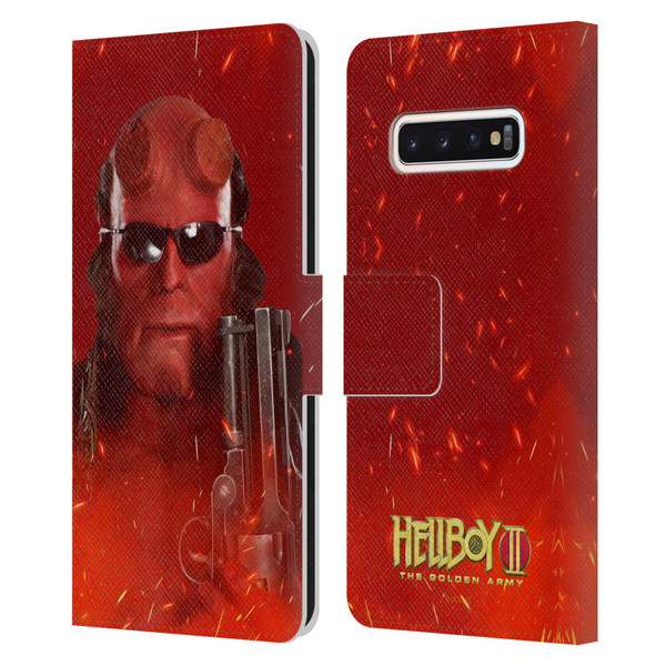 Hellboy II Graphics Right Hand of Doom Leather Book Wallet Case Cover For Samsung Galaxy S10