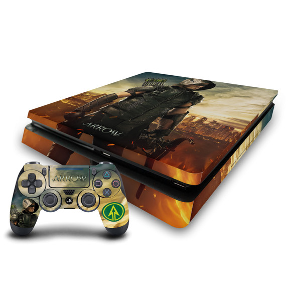 Arrow TV Series Posters Season 4 Vinyl Sticker Skin Decal Cover for Sony PS4 Slim Console & Controller