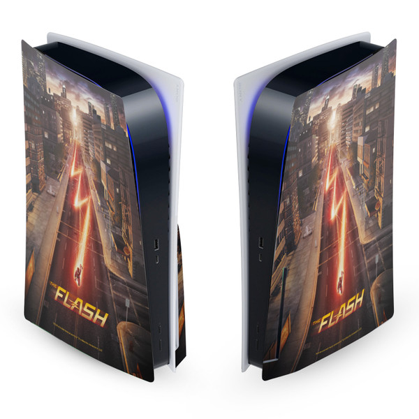 The Flash TV Series Poster Barry Vinyl Sticker Skin Decal Cover for Sony PS5 Disc Edition Console