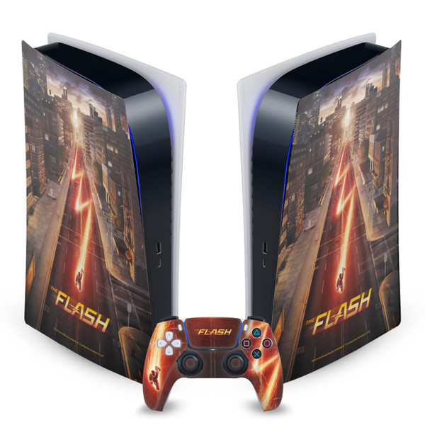 The Flash TV Series Poster Barry Vinyl Sticker Skin Decal Cover for Sony PS5 Digital Edition Bundle