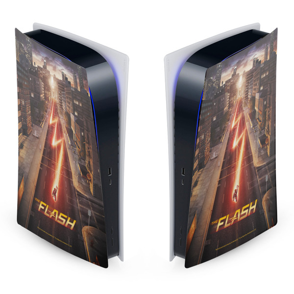 The Flash TV Series Poster Barry Vinyl Sticker Skin Decal Cover for Sony PS5 Digital Edition Console