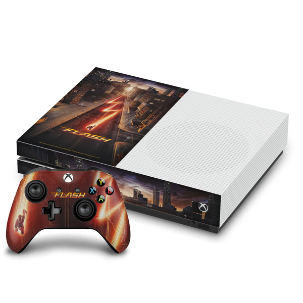 The Flash TV Series Poster Barry Vinyl Sticker Skin Decal Cover for Microsoft One S Console & Controller