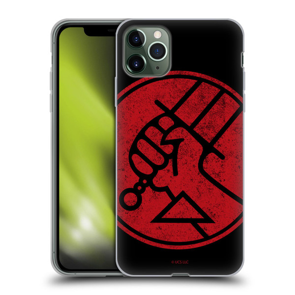 Hellboy II Graphics BPRD Distressed Soft Gel Case for Apple iPhone 11 Pro Max
