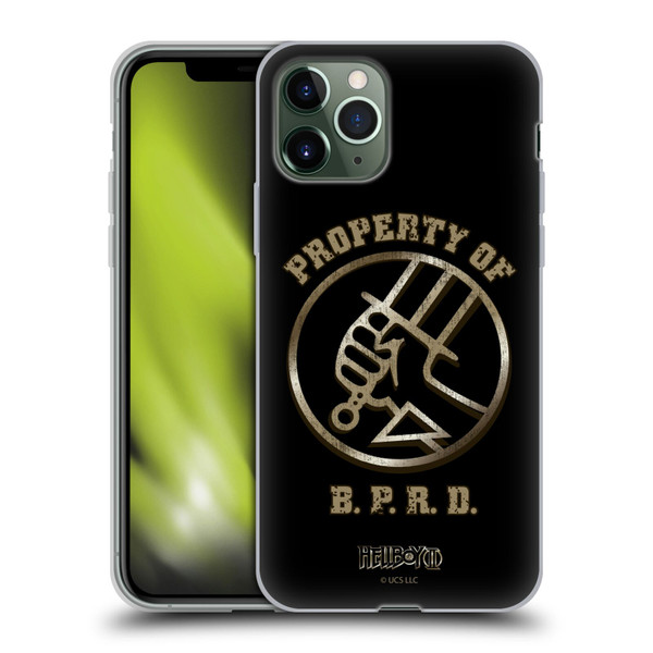 Hellboy II Graphics Property of BPRD Soft Gel Case for Apple iPhone 11 Pro