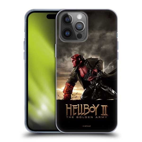Hellboy II Graphics Key Art Poster Soft Gel Case for Apple iPhone 14 Pro Max