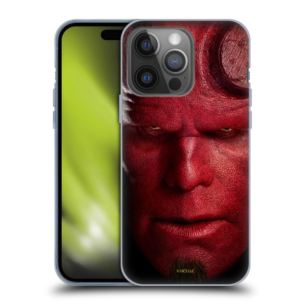 Hellboy II Graphics Face Portrait Soft Gel Case for Apple iPhone 14 Pro