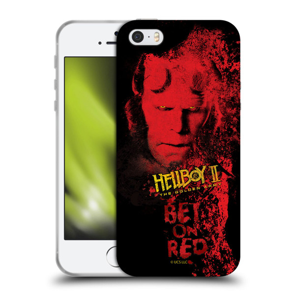 Hellboy II Graphics Bet On Red Soft Gel Case for Apple iPhone 5 / 5s / iPhone SE 2016