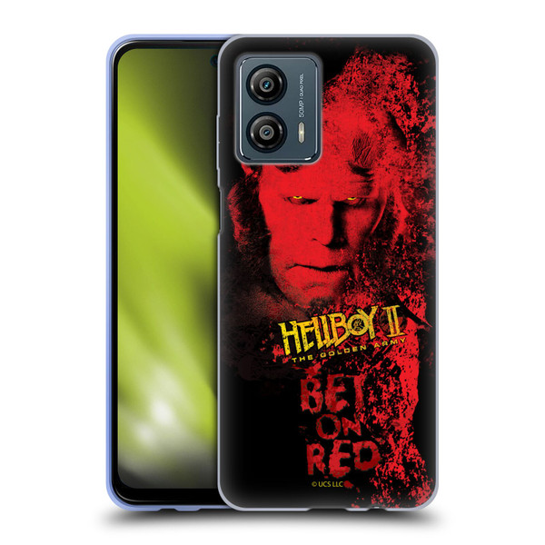 Hellboy II Graphics Bet On Red Soft Gel Case for Motorola Moto G53 5G