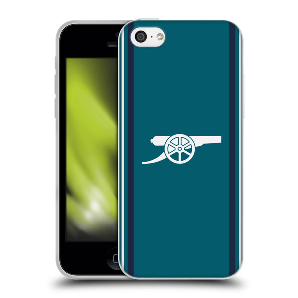 Arsenal FC 2023/24 Crest Kit Third Soft Gel Case for Apple iPhone 5c
