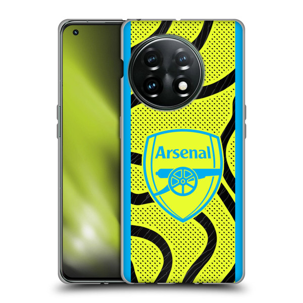 Arsenal FC 2023/24 Crest Kit Away Soft Gel Case for OnePlus 11 5G