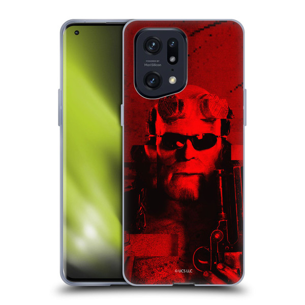Hellboy II Graphics Portrait Sunglasses Soft Gel Case for OPPO Find X5 Pro