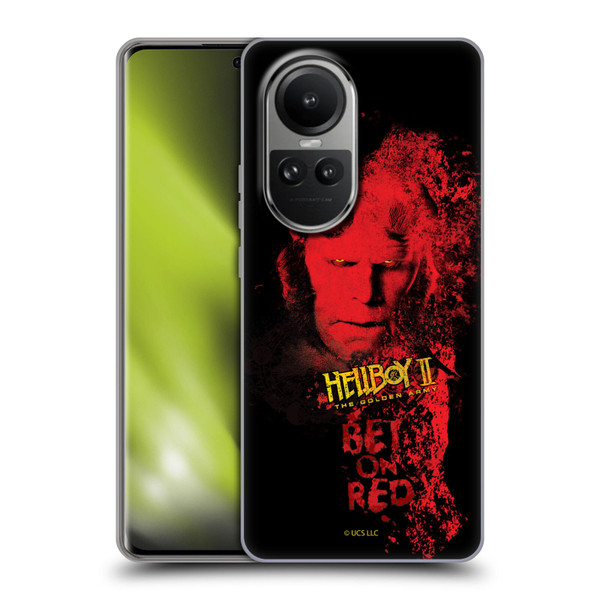 Hellboy II Graphics Bet On Red Soft Gel Case for OPPO Reno10 5G / Reno10 Pro 5G