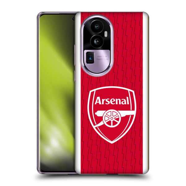 Arsenal FC 2023/24 Crest Kit Home Soft Gel Case for OPPO Reno10 Pro+