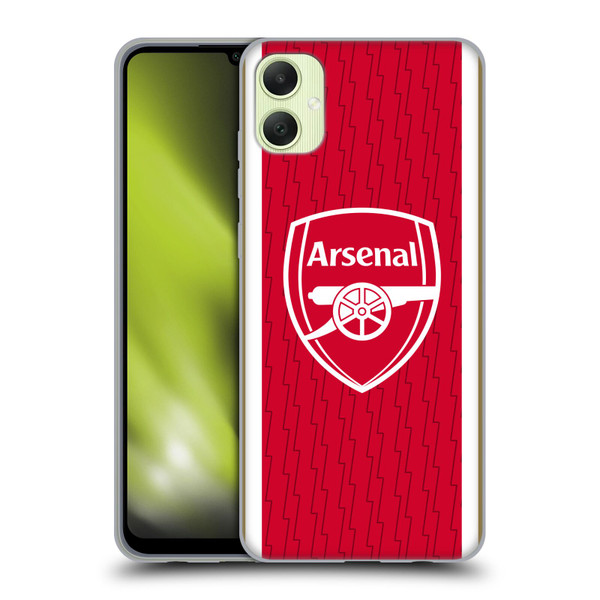 Arsenal FC 2023/24 Crest Kit Home Soft Gel Case for Samsung Galaxy A05