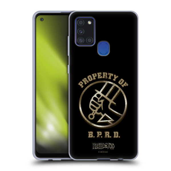 Hellboy II Graphics Property of BPRD Soft Gel Case for Samsung Galaxy A21s (2020)