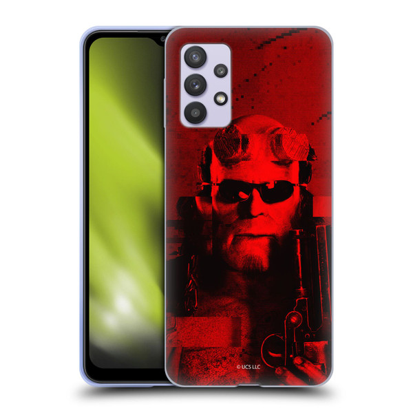 Hellboy II Graphics Portrait Sunglasses Soft Gel Case for Samsung Galaxy A32 5G / M32 5G (2021)