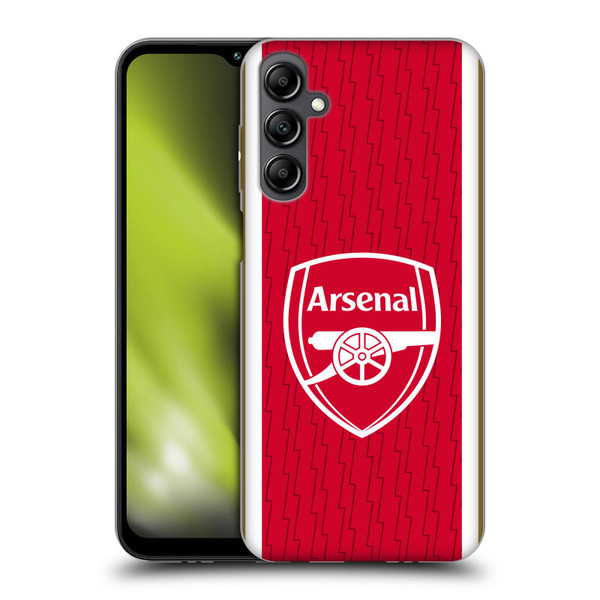Arsenal FC 2023/24 Crest Kit Home Soft Gel Case for Samsung Galaxy M14 5G