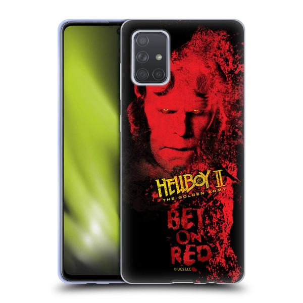 Hellboy II Graphics Bet On Red Soft Gel Case for Samsung Galaxy A71 (2019)