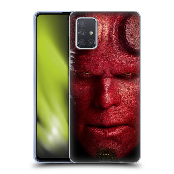 Hellboy II Graphics Face Portrait Soft Gel Case for Samsung Galaxy A71 (2019)