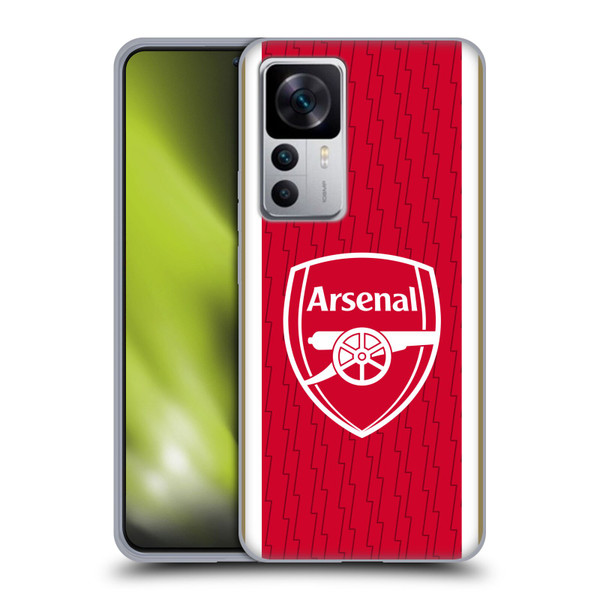 Arsenal FC 2023/24 Crest Kit Home Soft Gel Case for Xiaomi 12T 5G / 12T Pro 5G / Redmi K50 Ultra 5G