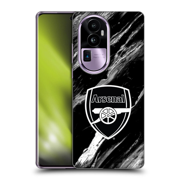 Arsenal FC Crest Patterns Marble Soft Gel Case for OPPO Reno10 Pro+