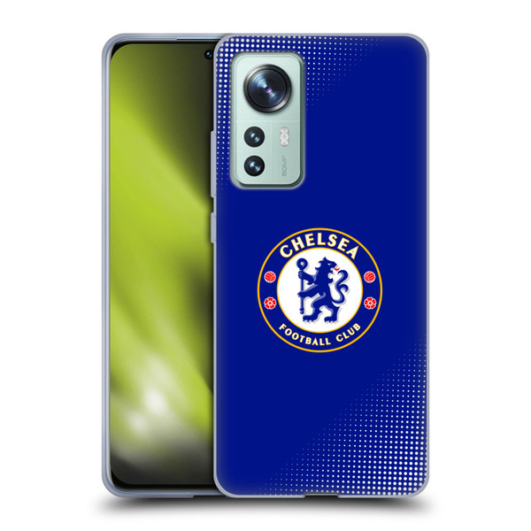 Chelsea Football Club Crest Halftone Soft Gel Case for Xiaomi 12