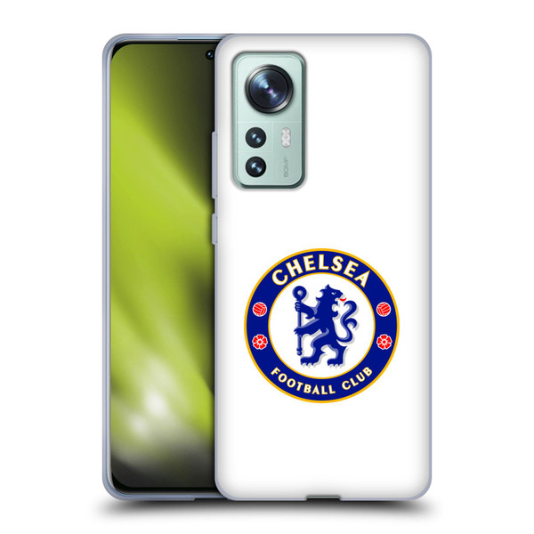 Chelsea Football Club Crest Plain White Soft Gel Case for Xiaomi 12