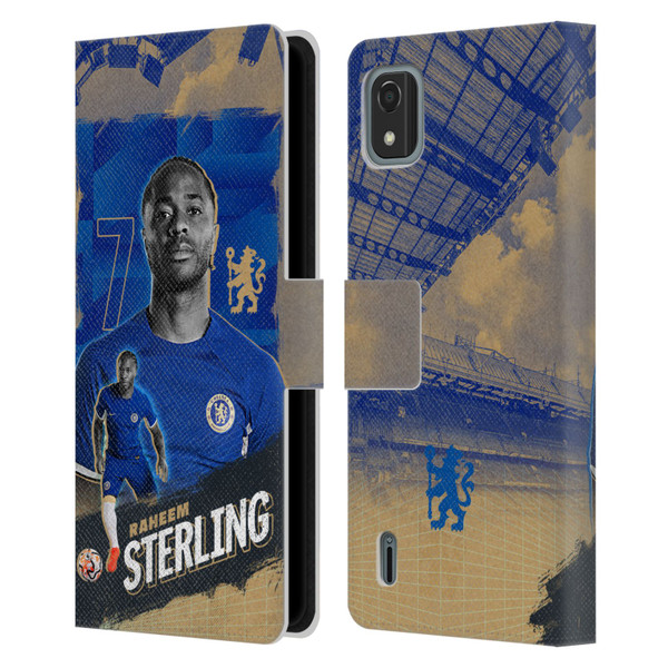 Chelsea Football Club 2023/24 First Team Raheem Sterling Leather Book Wallet Case Cover For Nokia C2 2nd Edition
