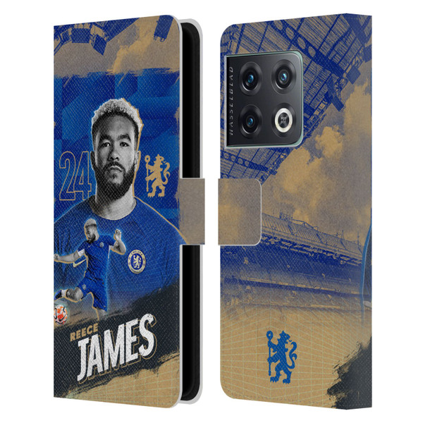 Chelsea Football Club 2023/24 First Team Reece James Leather Book Wallet Case Cover For OnePlus 10 Pro