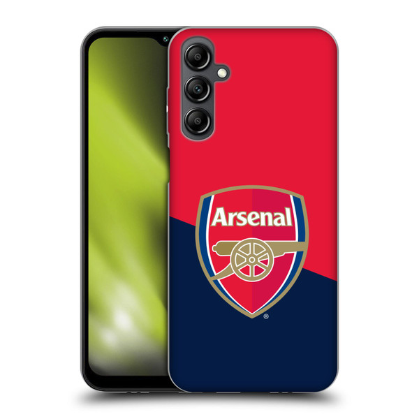 Arsenal FC Crest 2 Red & Blue Logo Soft Gel Case for Samsung Galaxy M14 5G