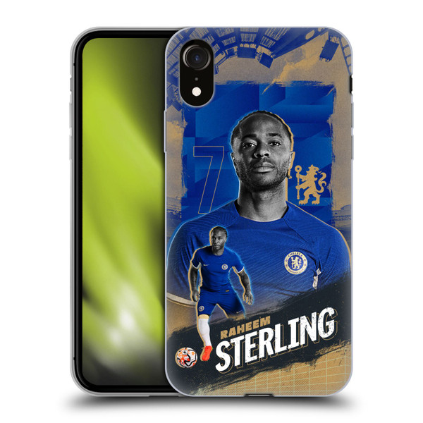 Chelsea Football Club 2023/24 First Team Raheem Sterling Soft Gel Case for Apple iPhone XR