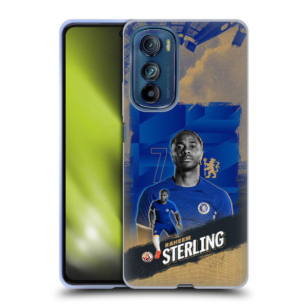 Chelsea Football Club 2023/24 First Team Raheem Sterling Soft Gel Case for Motorola Edge 30