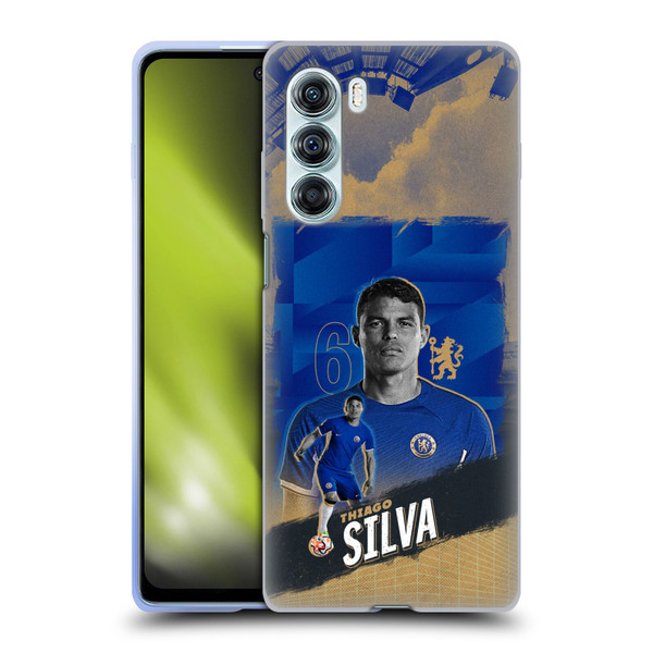 Chelsea Football Club 2023/24 First Team Thiago Silva Soft Gel Case for Motorola Edge S30 / Moto G200 5G