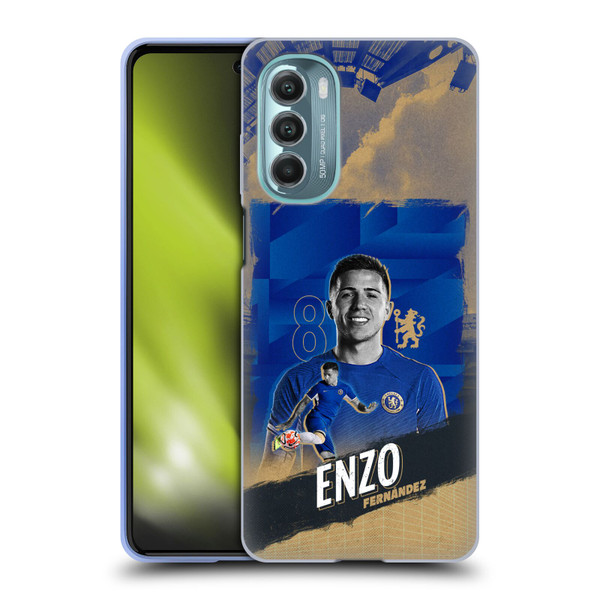 Chelsea Football Club 2023/24 First Team Enzo Fernández Soft Gel Case for Motorola Moto G Stylus 5G (2022)