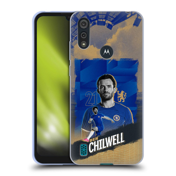 Chelsea Football Club 2023/24 First Team Ben Chilwell Soft Gel Case for Motorola Moto E6s (2020)
