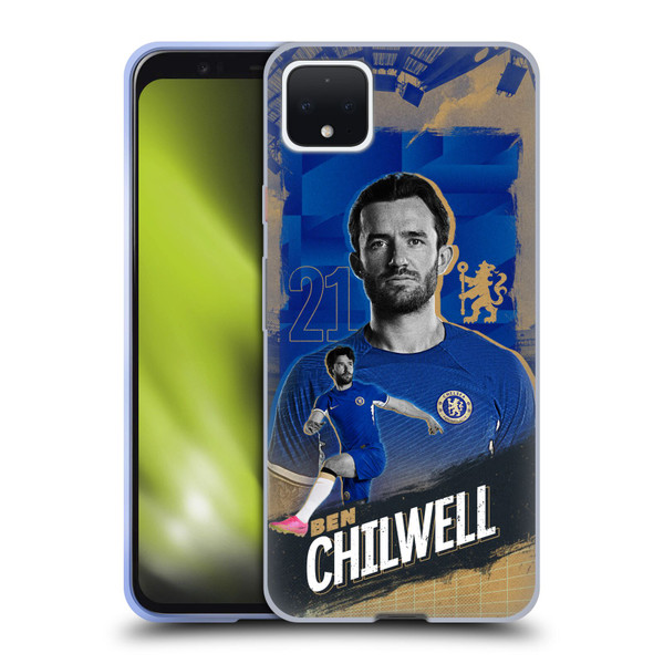 Chelsea Football Club 2023/24 First Team Ben Chilwell Soft Gel Case for Google Pixel 4 XL