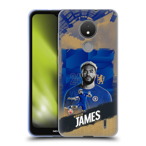 Chelsea Football Club 2023/24 First Team Reece James Soft Gel Case for Nokia C21
