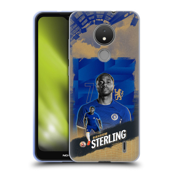 Chelsea Football Club 2023/24 First Team Raheem Sterling Soft Gel Case for Nokia C21