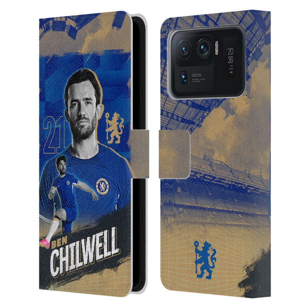 Chelsea Football Club 2023/24 First Team Ben Chilwell Leather Book Wallet Case Cover For Xiaomi Mi 11 Ultra
