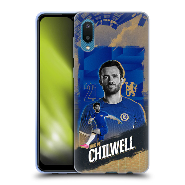Chelsea Football Club 2023/24 First Team Ben Chilwell Soft Gel Case for Samsung Galaxy A02/M02 (2021)