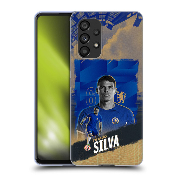 Chelsea Football Club 2023/24 First Team Thiago Silva Soft Gel Case for Samsung Galaxy A53 5G (2022)